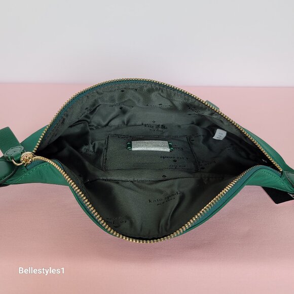 KATE SPADE BELT Bag Chelsea KSNYL Nylon BELT Bag- Deep Jade color🎈 - Picture 12 of 16